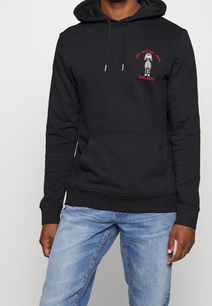 Jersey con capucha - black