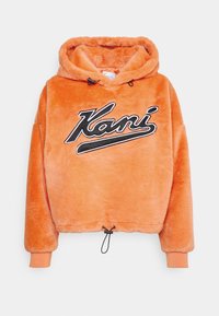 Karl Kani VARSITY HOODIE - Vesta od flisa - orange
