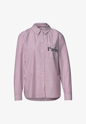 Street One, LANGARM HEMDBLUSE MIT WORDING DETAIL - Chemisier - dark clouded blush