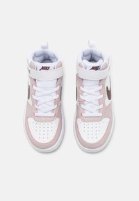 Nike Sportswear COURT BOROUGH MID 2 UNISEX - Høye joggesko - white/burgundy crush/platinum violet