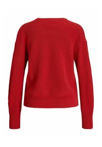 JJXX MILA TWIST CREW NECK NOOS - Strikkegenser - fiery red