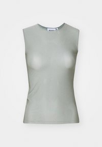 TRANSPARENT TANK - Top - dusty grey