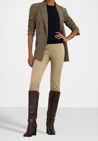 Lauren Ralph Lauren Petite Tygbyxor - tan