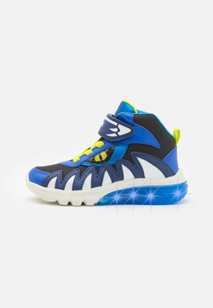 CIBERDRON BOY LIGHT UP - High-top trainers - navy/lime