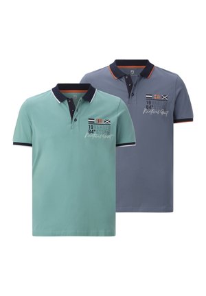 DOPPELPACK MORKLUND - Poloshirt - blau petrol