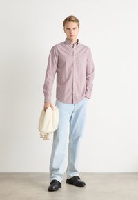 GANT REG POPLIN STRIPE - Chemise - wine red