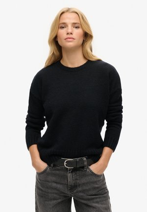 ESSENTIAL CREW NECK  - Striktrøje - eclipse navy