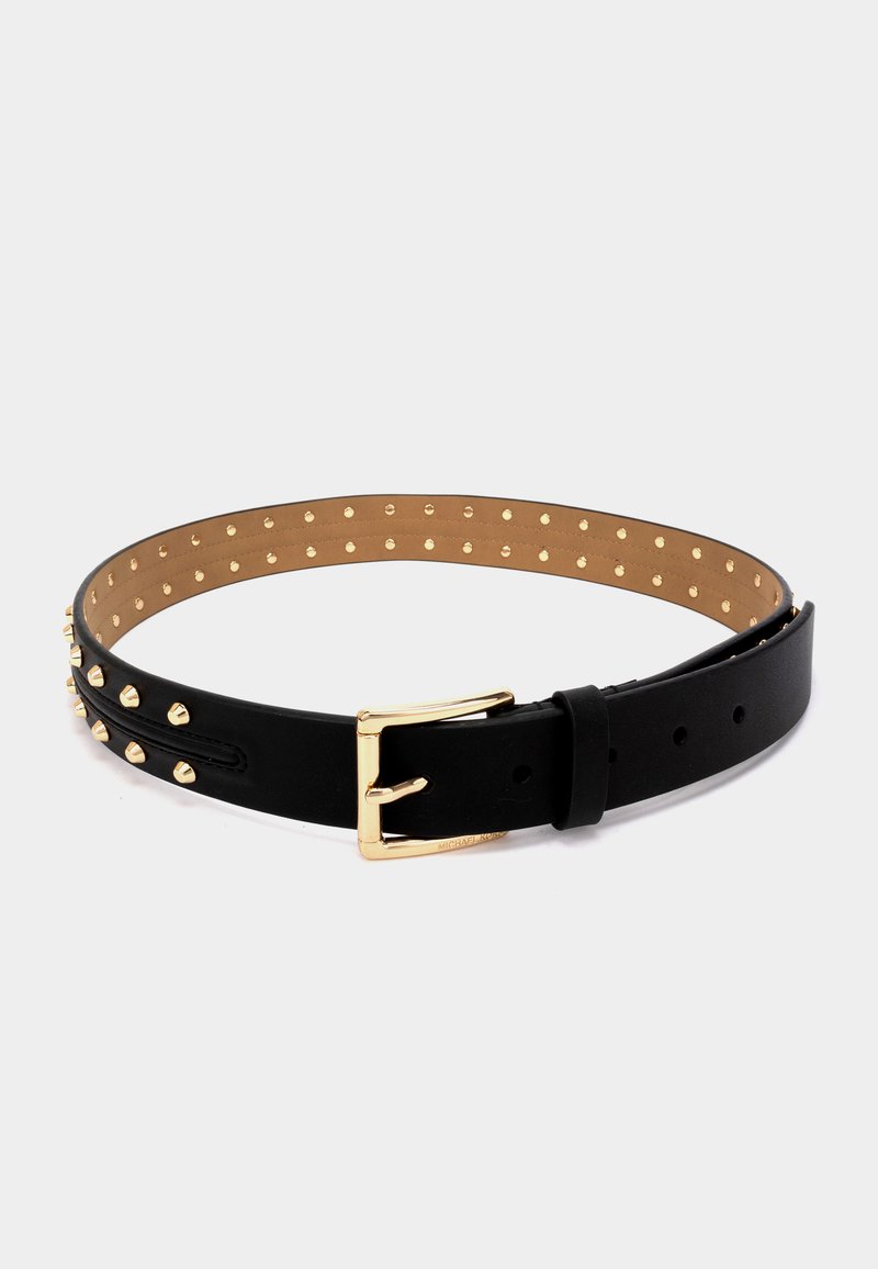 Michael Kors Astor Stud Studded Belt Michael Kors Astor Studded Leather Belt - Optic White  main image 2