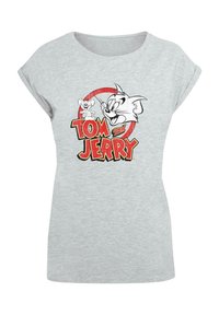 ABSOLUTE CULT TOM AND JERRY - LOGO - T-shirts med print - heather grey