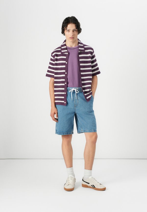 STRIPES RASCHEL SWOLO - Cardigan - purple3