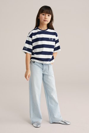 WE Fashion, BLUE RIDGE - Traperice opuštenog kroja - light blue
