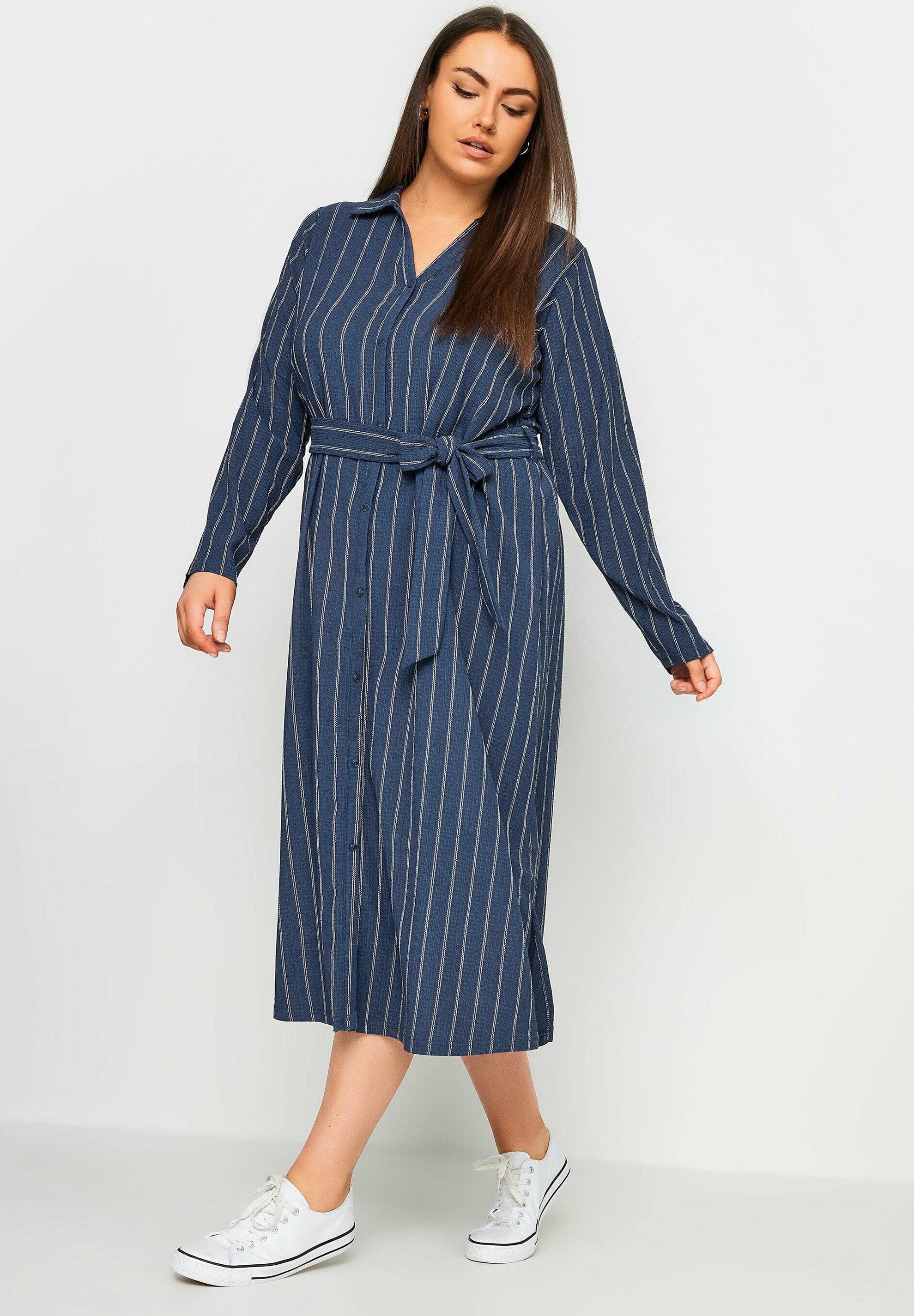 Robe Longue Sheego Taille 46 - Noir - Élégante - Bretelles, Noeud - Midi - Occasion Parfait état