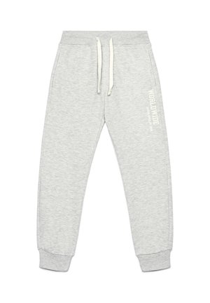 CON STAMPA LATERALE - Pantaloni sportivi - grigio chiaro melange