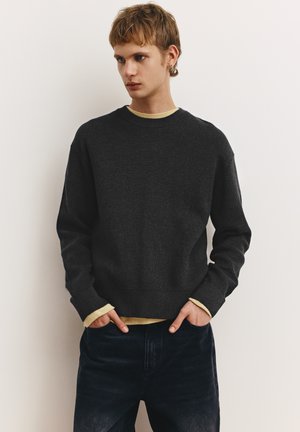 CREWNECK BASIC - Trui - black