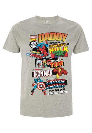 Marvel AVENGERS CLASSIC ULTIMATE DAD UNISEX - Triko s potiskem - melange grey