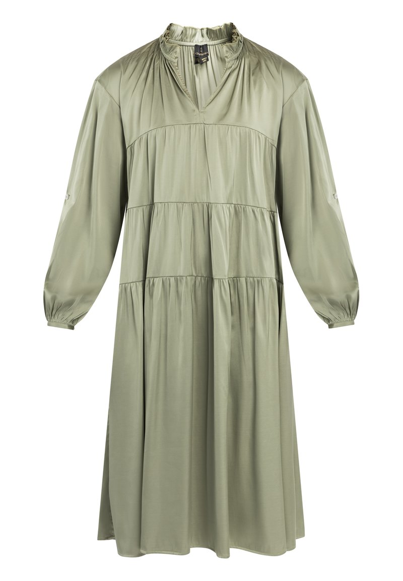 dreimaster Jurk olijfgroen