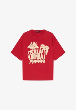 BIMBA Y LOLA, Print T-shirt - rojo