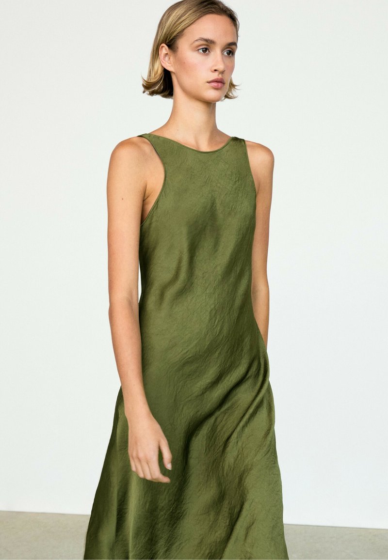 Massimo Dutti FLOWING MIDI DRESS - Maxi dress
