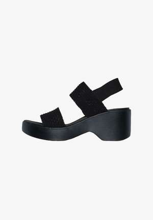 Skechers CALI DAY - Sandalen met plateauzool - black