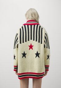 Jaded London TEAM ZIP THROUGH - Cardigan - dark blue/off-white/red