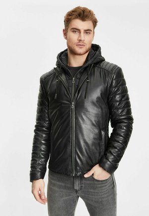 GMLONSO LACEV W - Leather jacket - black