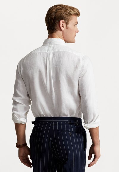 Polo Ralph Lauren SLIM FIT LINEN SHIRT - Shirt - white