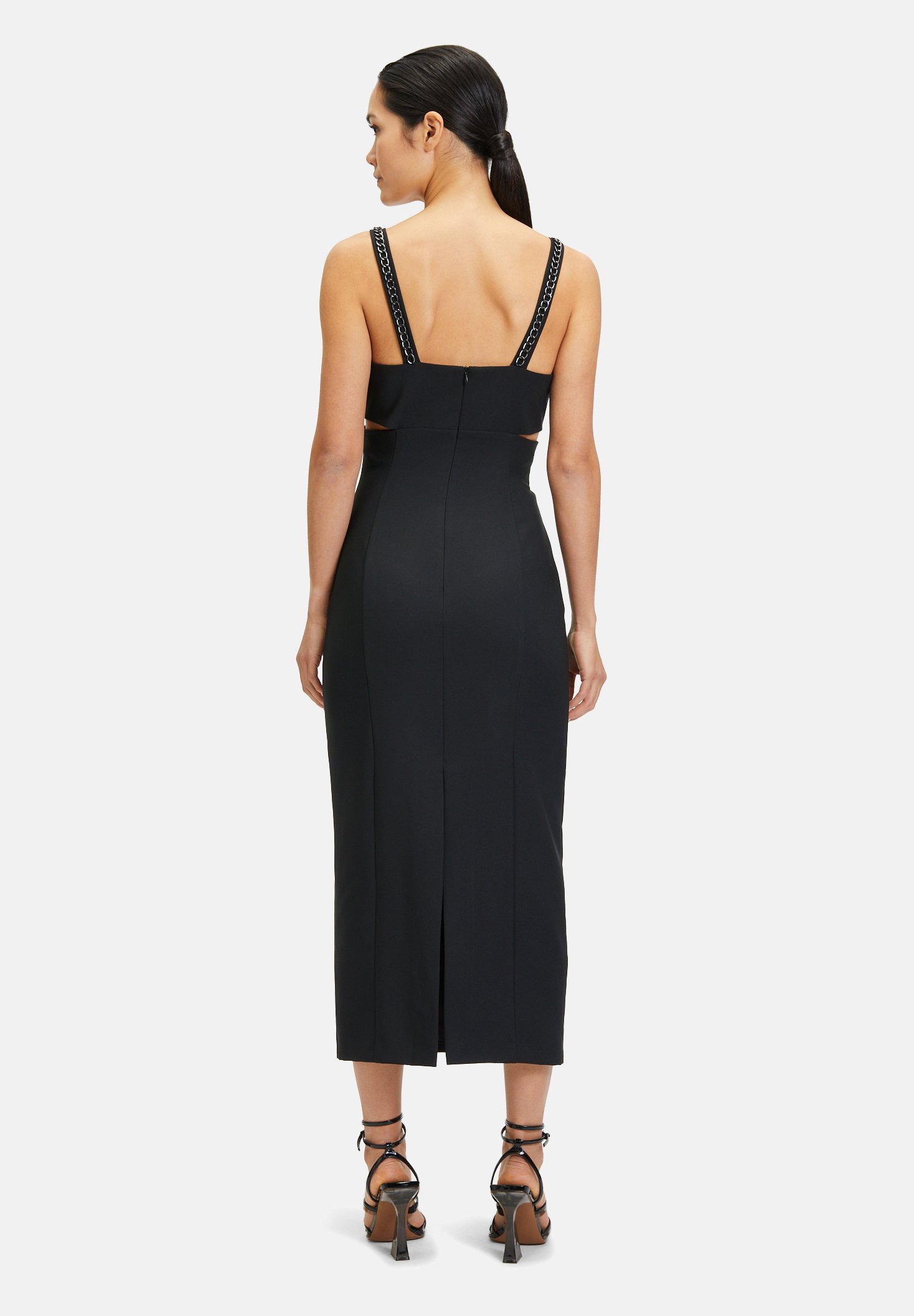 Robe Courte Vera Mont Femme - Taille 38 - Blanc/Noir/Gris - Coton/acétate/polyester