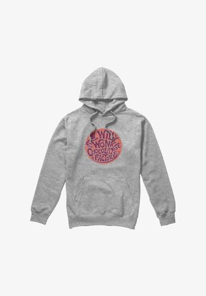 Cotton Soul, WILLY WONKA AND THE CHOCOLATE FACTORY/CIRCLE LOGO - Hoodie - mottled light grey