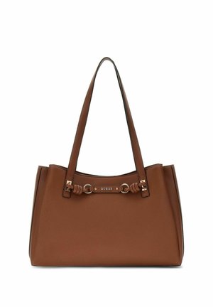 Guess CAMELIA 3 COMPARTMENT TOTE - Sac à main - cognac
