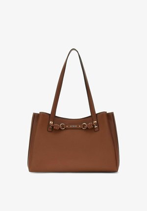 Guess CAMELIA 3 COMPARTMENT TOTE - Sac à main - cognac