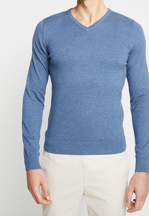 Jersey de punto - mottled blue