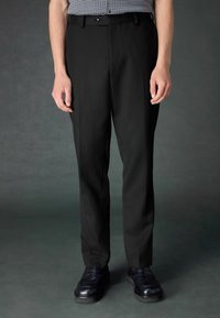 Next TEXTURED STRIPE - REGULAR FIT - Bukser - black
