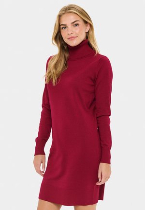 MILA ROLLNECK - Pletené šaty - anemone