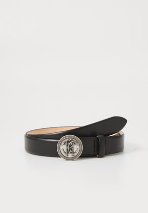 Roberto Cavalli LOGO BELT UNISEX - Belt - black