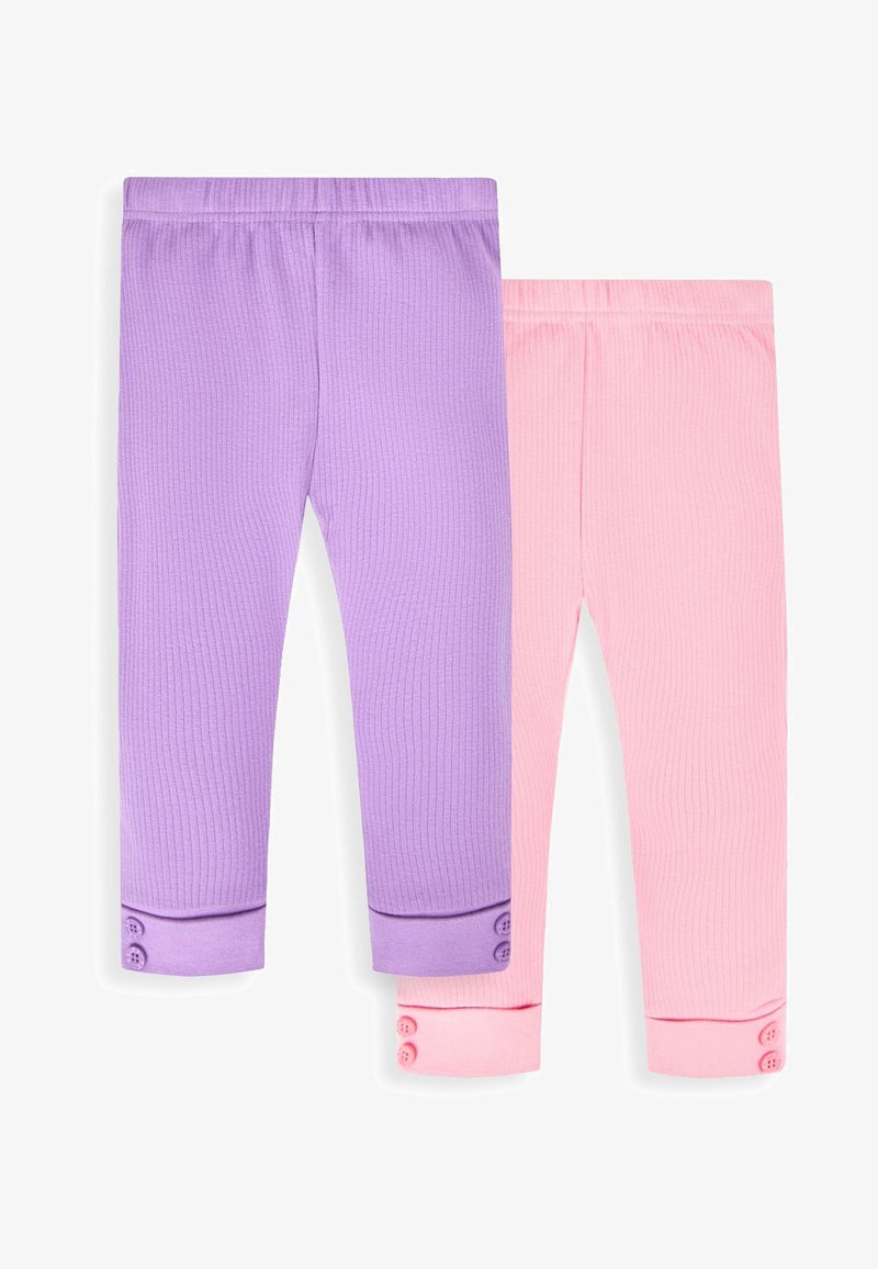 JoJo Maman Bébé 2-PACK - Tamprės – kelnės - lilac purple & rose pink