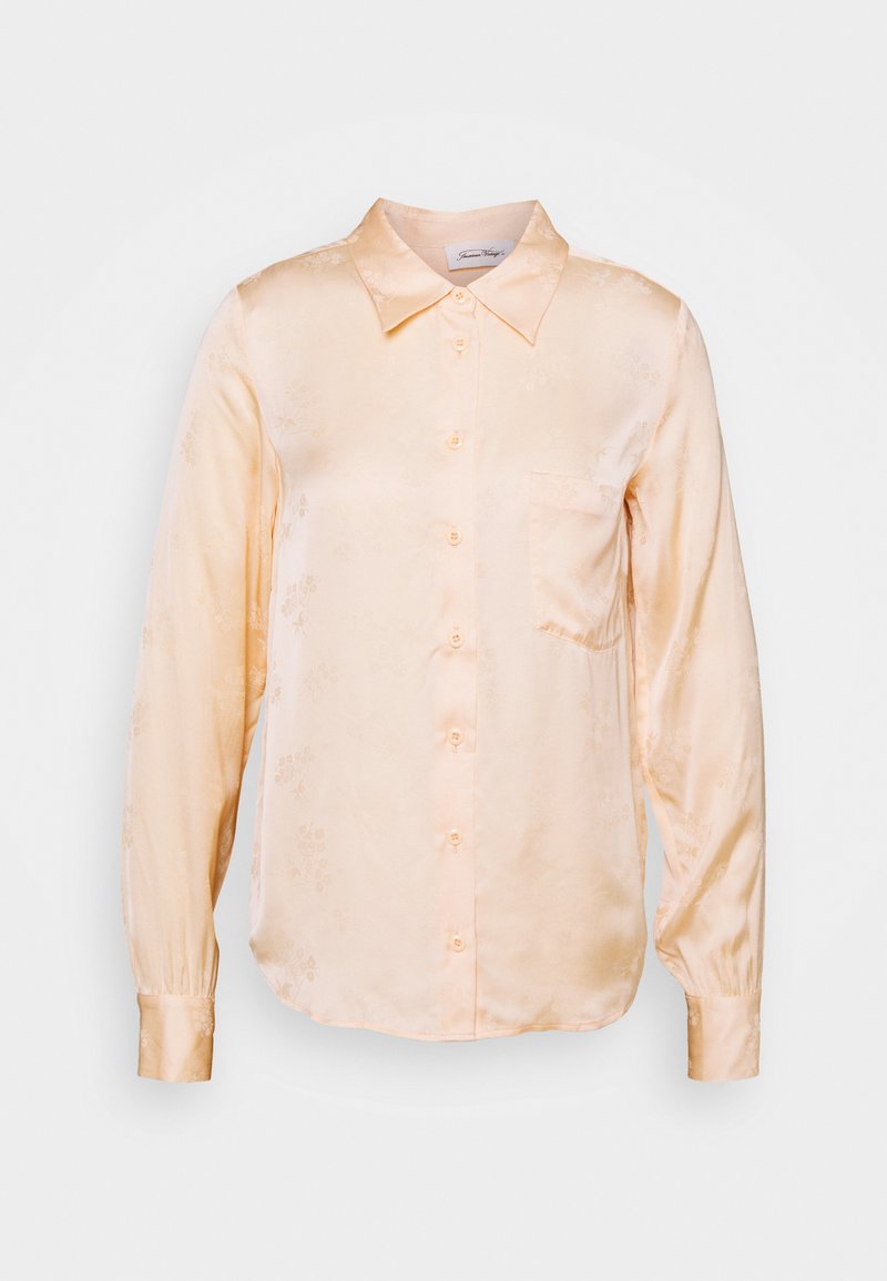 American vintage Overhemdblouse taupe