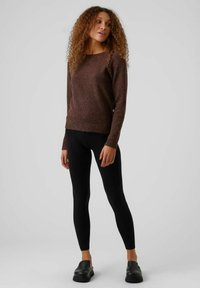 Vero Moda VMDOFFY O NECK BLOUSE - Trui - henna