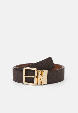 LOGO REVERSIBLE BELT - Riem - brown/chocolate/gold-coloured