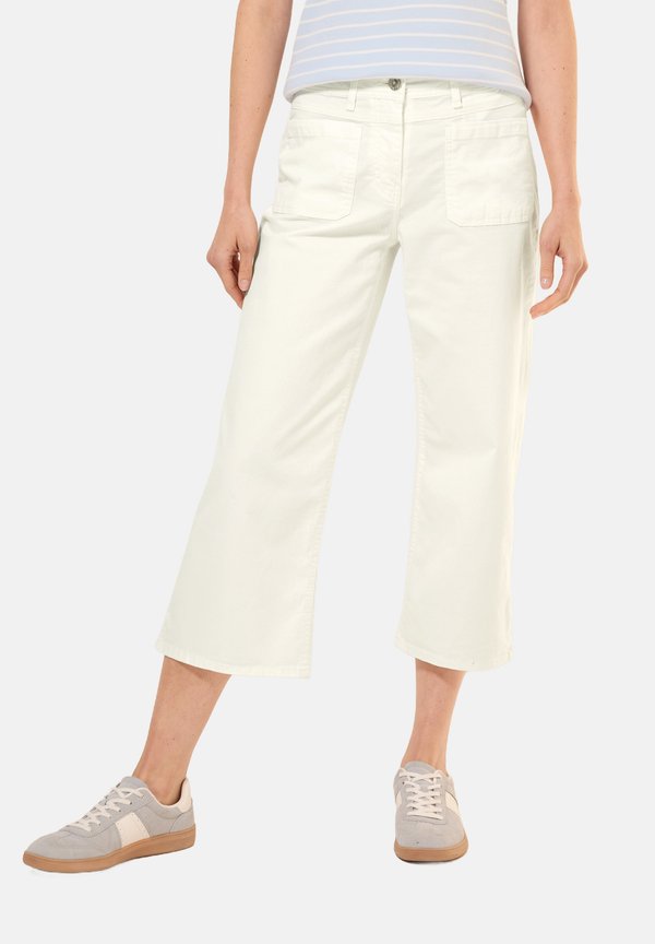 WIDE LEG - Stoffhose - weiß