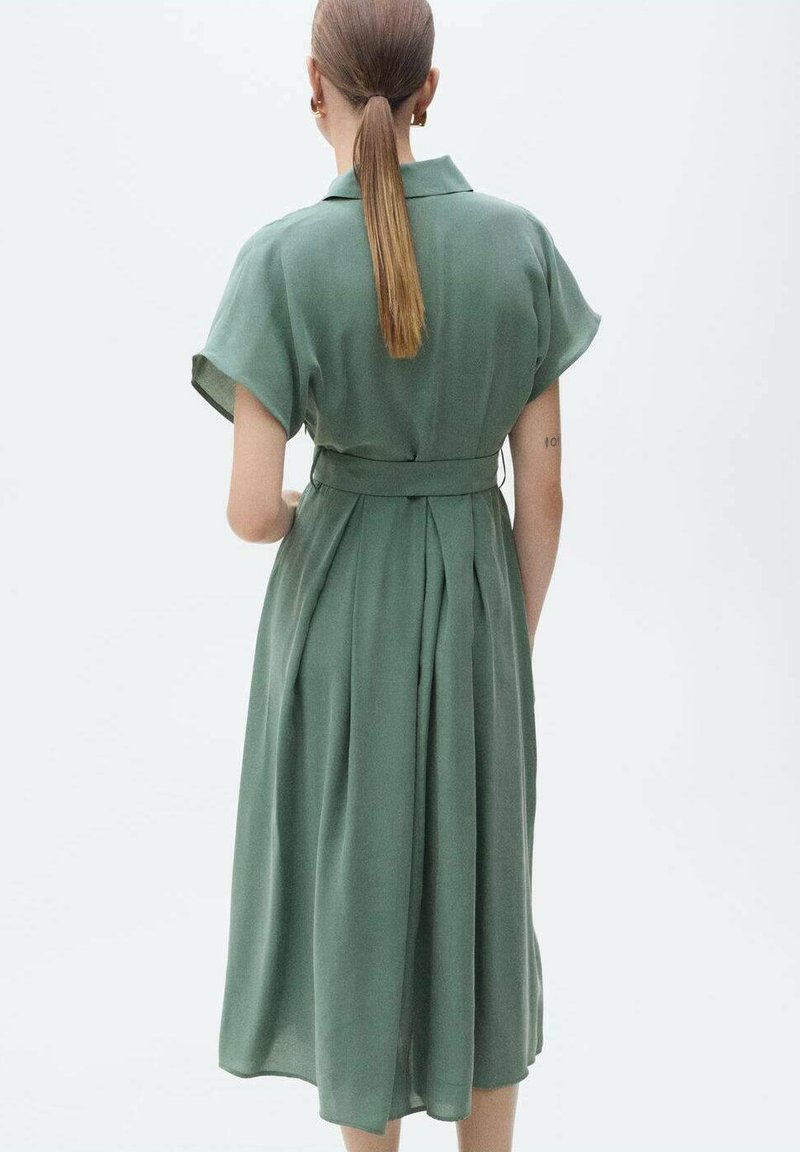 mango green linen dress A Line Mint Green Lace Long Prom Dresses, Mint Green Lace Formal Gradu –  Eip Collection main image 0