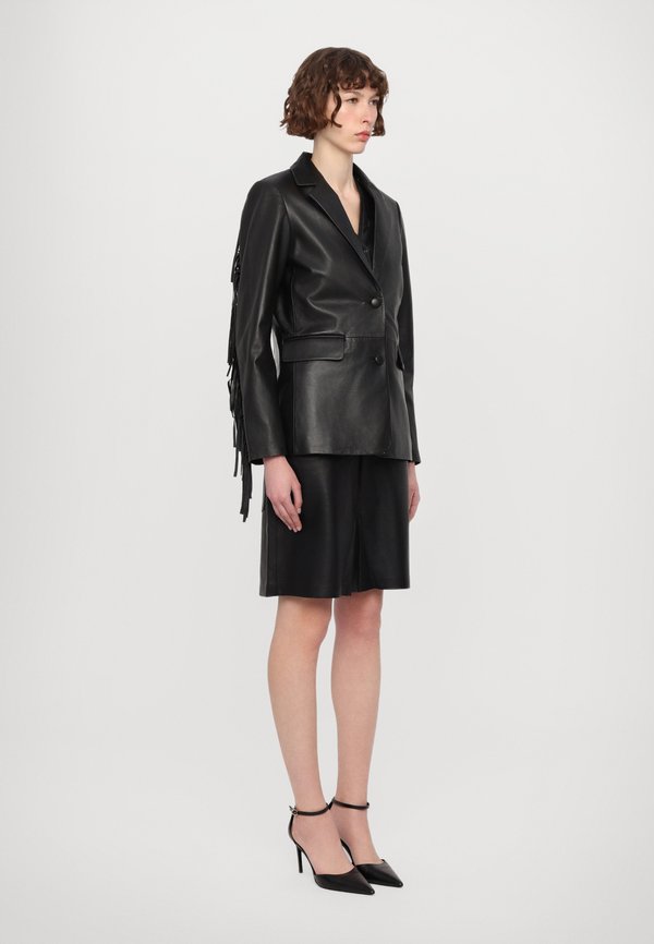 ROXY FRINGED - Leather jacket2