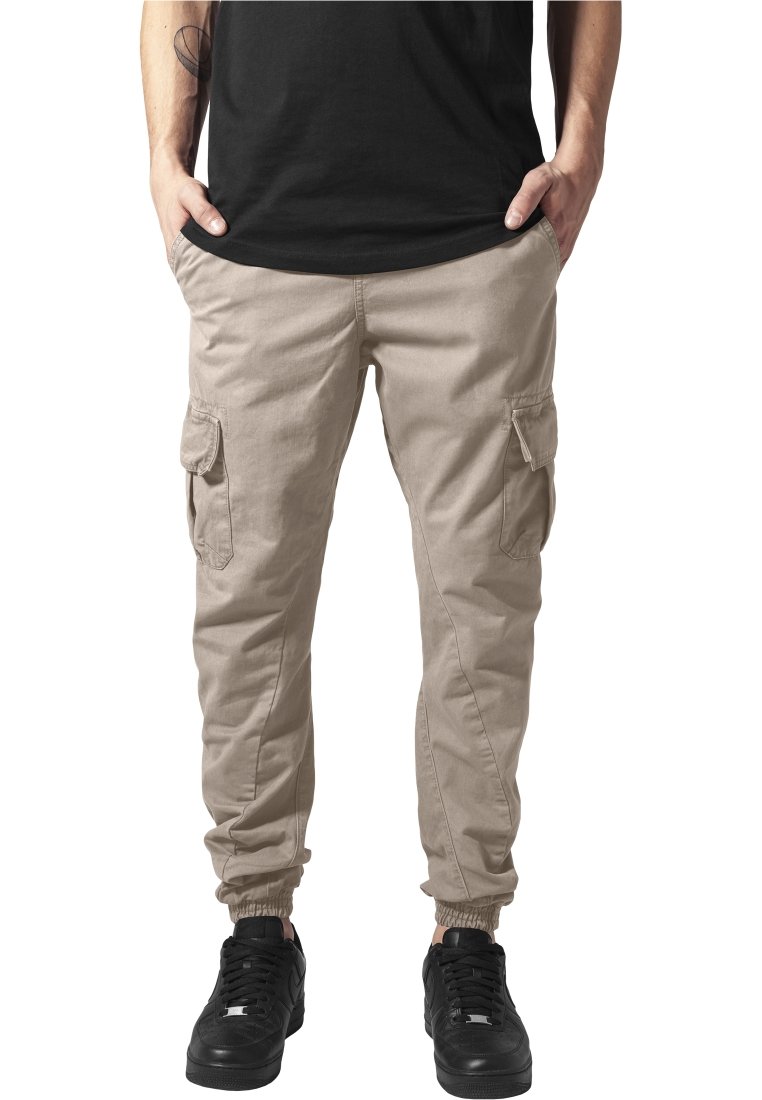 Urban Classics - JOGGING - Cargo trousers - sand, Enlarge