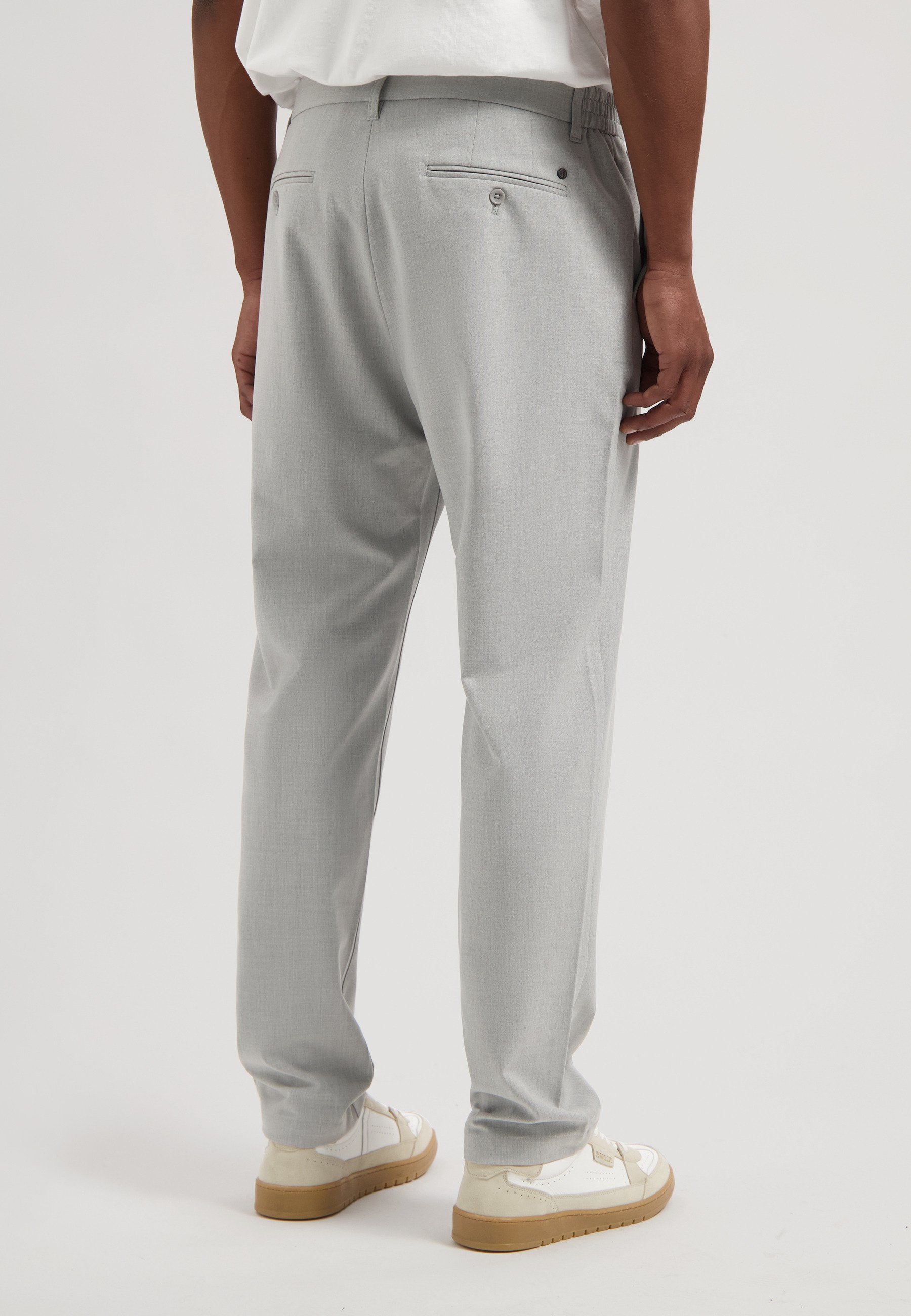 Dstrezzed LOGAN DYNAMIC TWILL - Chinos - grey melange/mottled grey