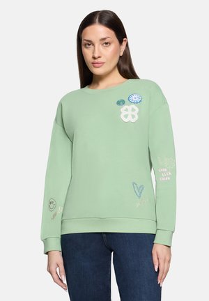 Sweatshirt - patch mint/blue
