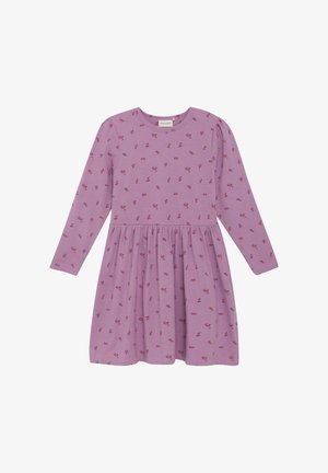 Minymo LONG SLEEVES ALL OVER PRINT - Jerseykleid - mauve orchid