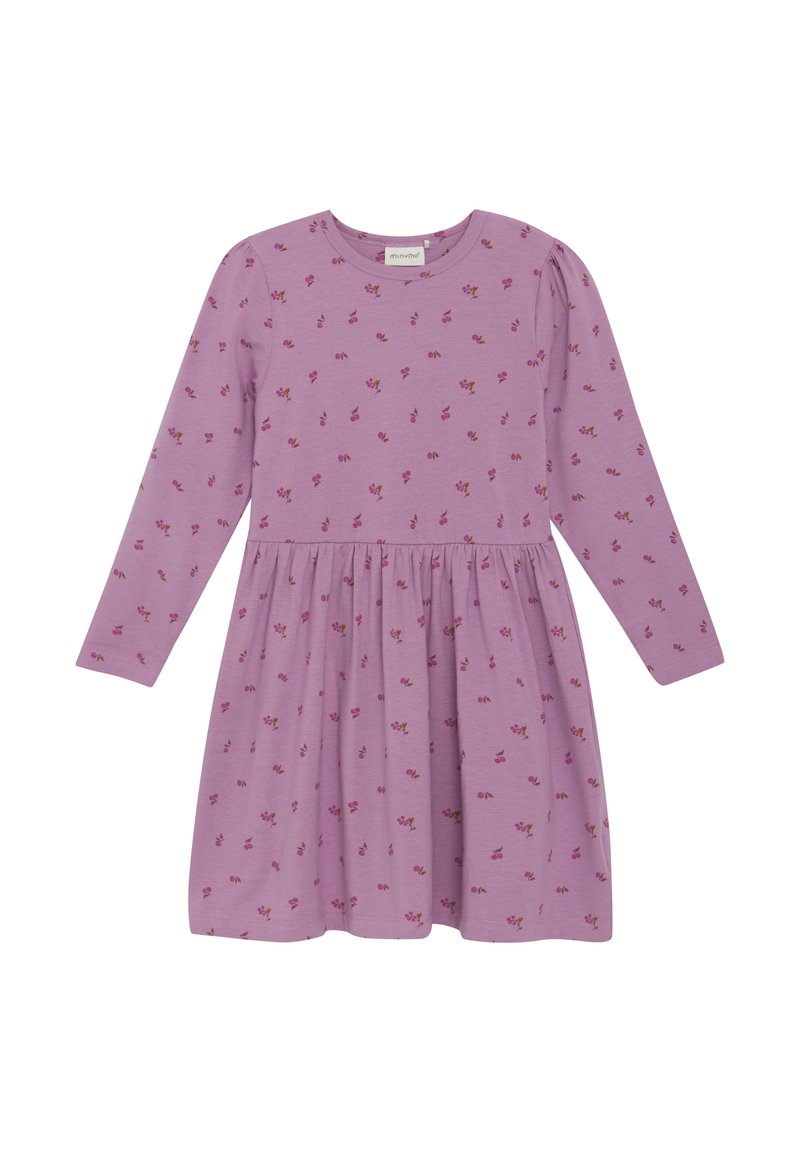 Minymo LONG SLEEVES ALL OVER PRINT - Jerseykleid - mauve orchid