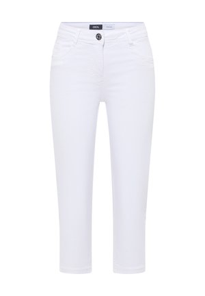 Cecil 3/4 SLIM LEG JEANS IM SLIM FIT - Farkkushortsit - white