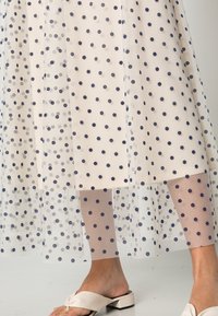 ONLY ONLPONERA DOT SKIRT - Krilo A-kroja - novelle peach/dots blue depths