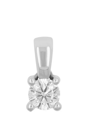 DIAMANT - Ciondolo - weissgold-coloured