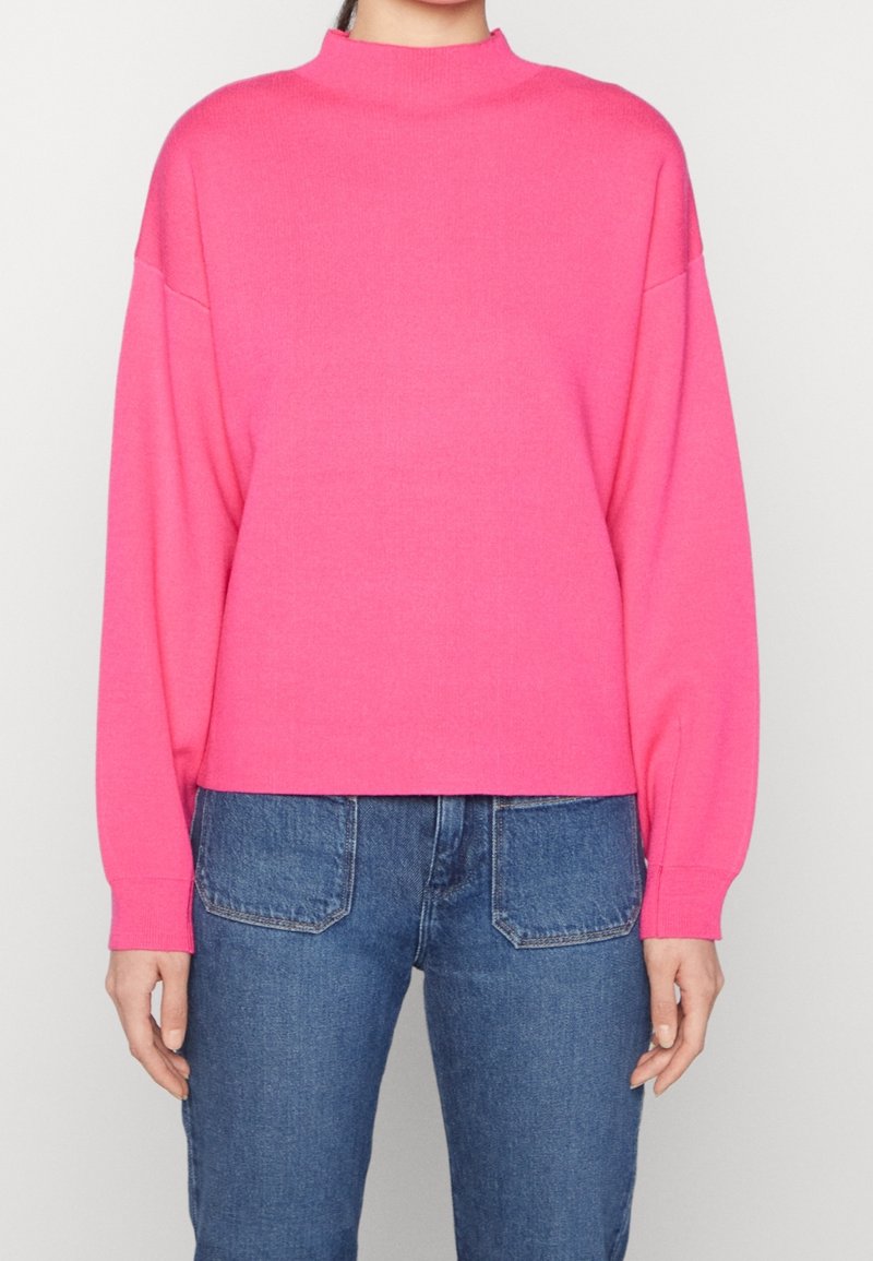 YAS Stickad tröja - purple